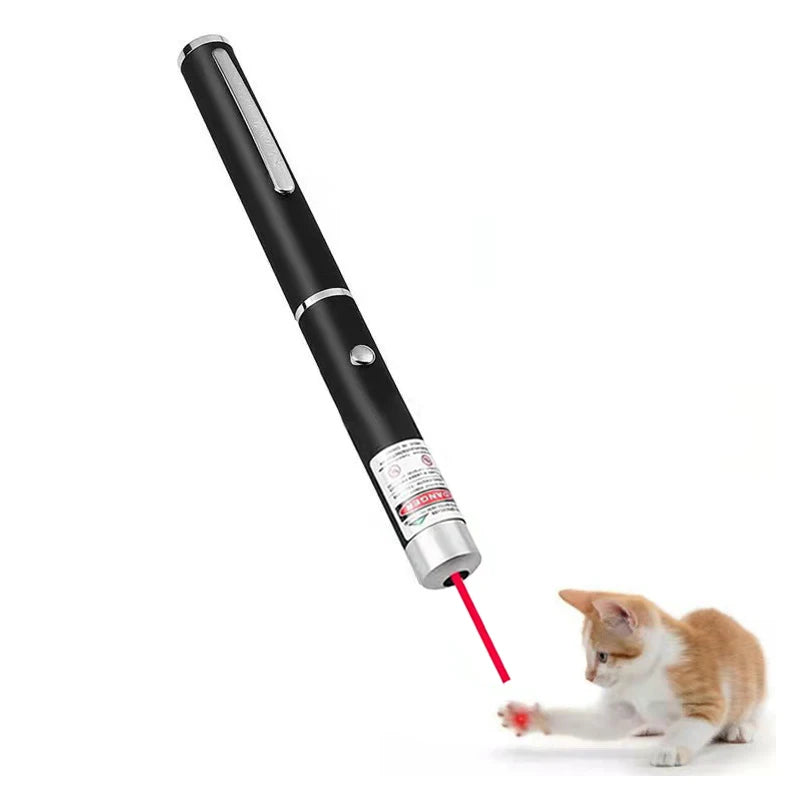 2-in-1 Mini Laser Pointer, LED Pet Training Flashlight, Scratching