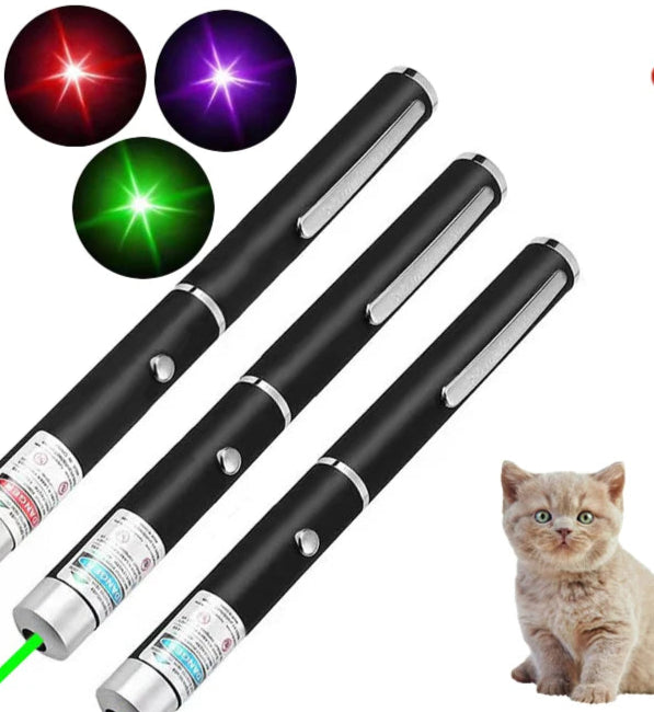 2-in-1 Mini Laser Pointer, LED Pet Training Flashlight, Scratching