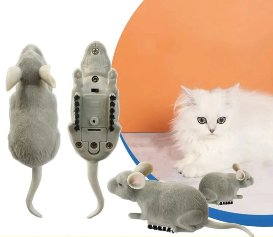 Electric Mouse Toys Cat Play Automatic Escape Robot Vibration Crawling